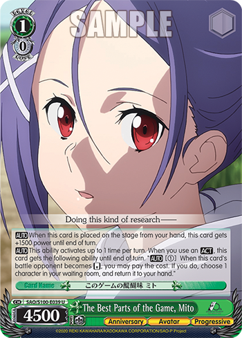 Weiss Schwarz SAO 10th SAO/S100-E039 The Best Parts of the Game, Mito U