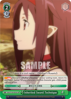 Weiss Schwarz SAO 10th SAO/S100-E053S Inherited Sword Technique SR