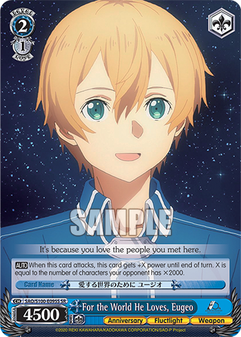 Weiss Schwarz SAO 10th SAO/S100-E095S For the World He Loves, Eugeo SR