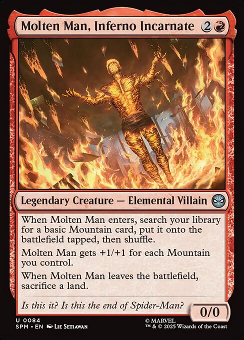 Molten Man, Inferno Incarnate