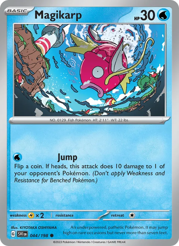 Magikarp 044/198  - Reverse Holofoil SV01 Scarlet & Violet Base Set - Common