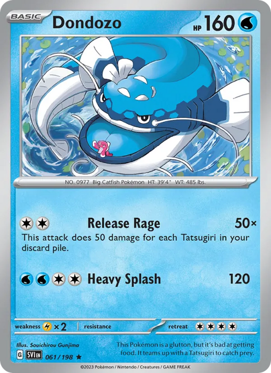 Dondozo 061/198  - Reverse Holofoil SV01 Scarlet & Violet Base Set - Rare