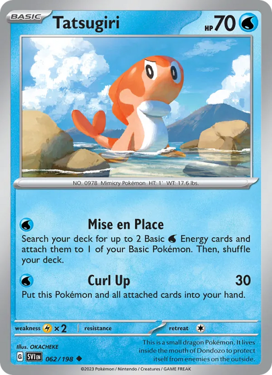 Tatsugiri 062/198  - Reverse Holofoil SV01 Scarlet & Violet Base Set - Uncommon
