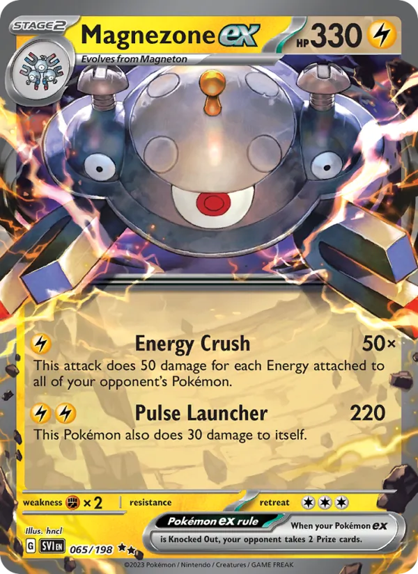 Magnezone ex 065/198  - Holofoil SV01 Scarlet & Violet Base Set - Double Rare