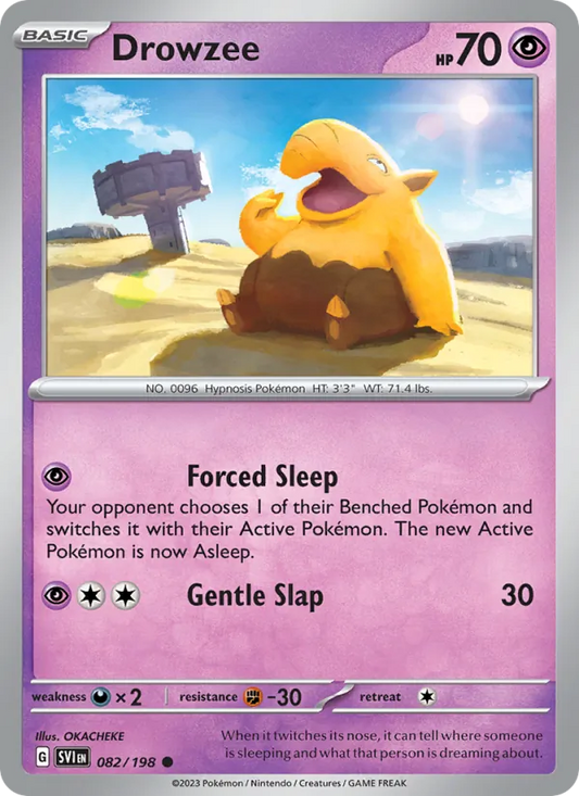 Drowzee 082/198  - Reverse Holofoil SV01 Scarlet & Violet Base Set - Common