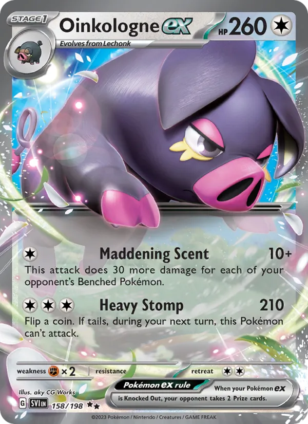 Oinkologne ex 158/198  - Holofoil SV01 Scarlet & Violet Base Set - Double Rare