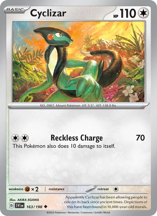 Cyclizar 163/198  - Reverse Holofoil SV01 Scarlet & Violet Base Set - Uncommon
