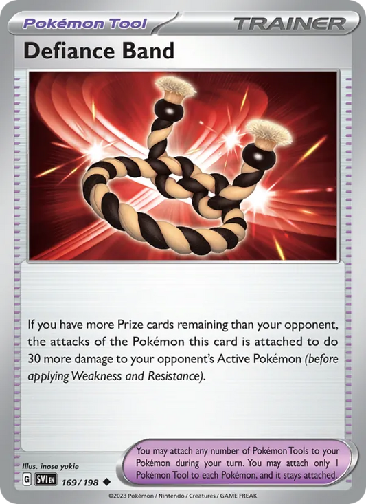 Defiance Band 169/198  - Reverse Holofoil SV01 Scarlet & Violet Base Set - Uncommon