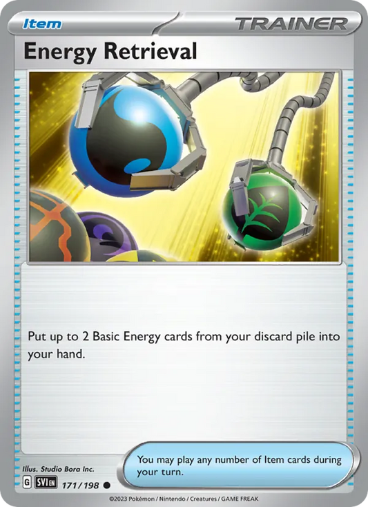Energy Retrieval 171/198  - Reverse Holofoil SV01 Scarlet & Violet Base Set - Common