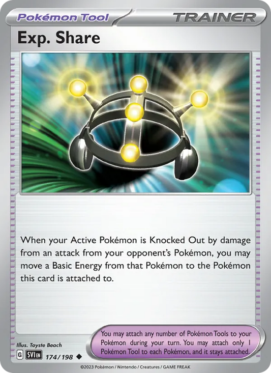 Exp. Share 174/198  - Reverse Holofoil SV01 Scarlet & Violet Base Set - Uncommon