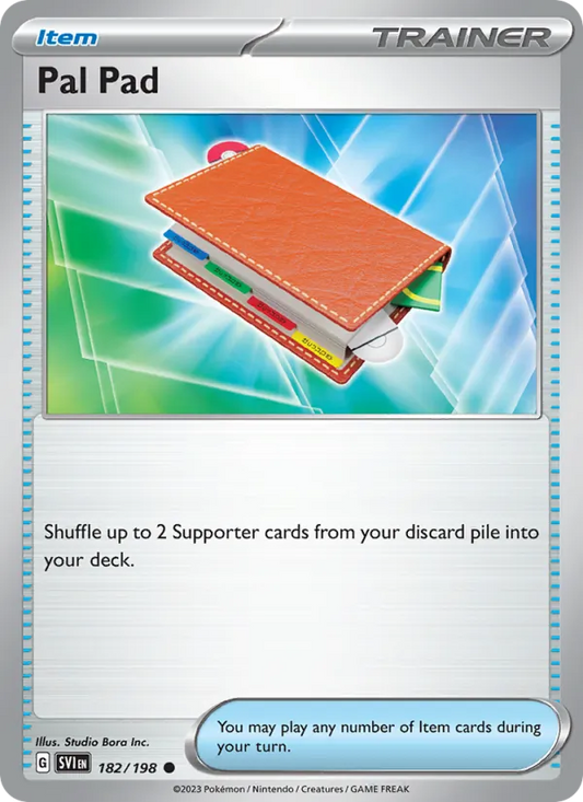 Pal Pad 182/198  - Reverse Holofoil SV01 Scarlet & Violet Base Set - Common