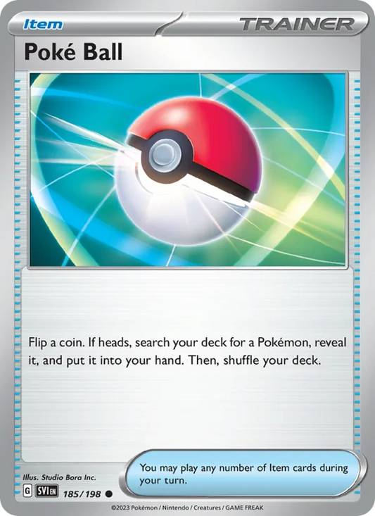 Poké Ball 185/198  - Reverse Holofoil SV01 Scarlet & Violet Base Set - Common