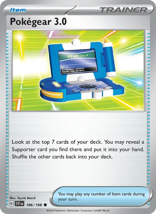 Pokégear 3.0 186/198  - Reverse Holofoil SV01 Scarlet & Violet Base Set - Common