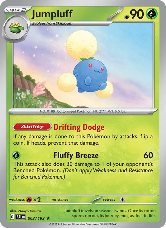 Jumpluff 003/193  - Holofoil SV02 Paldea Evolved - Rare