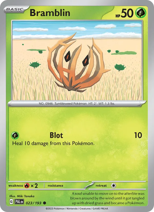Bramblin 023/193  - Reverse Holofoil SV02 Paldea Evolved - Common