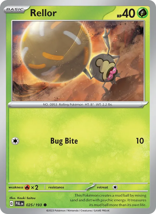 Rellor 025/193  - Reverse Holofoil SV02 Paldea Evolved - Common