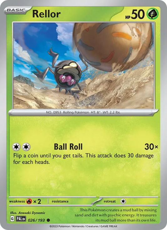 Rellor 026/193  - Reverse Holofoil SV02 Paldea Evolved - Common