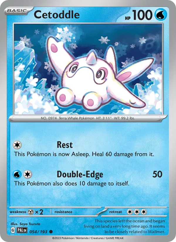 Cetoddle 054/193  - Reverse Holofoil SV02 Paldea Evolved - Common