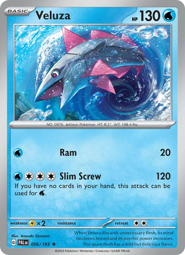Veluza 056/193  - Reverse Holofoil SV02 Paldea Evolved - Rare
