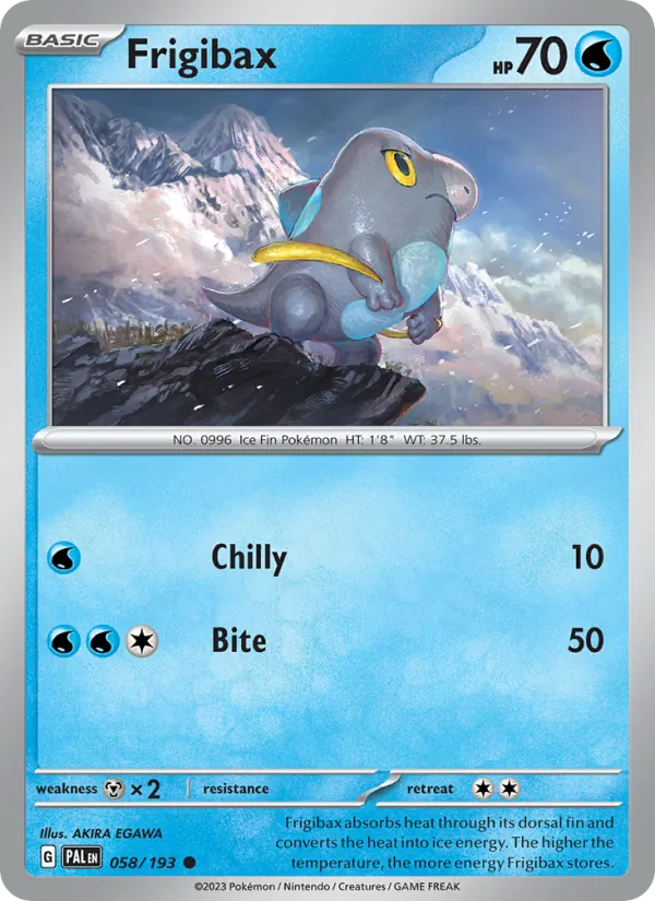 Frigibax 058/193  - Reverse Holofoil SV02 Paldea Evolved - Common