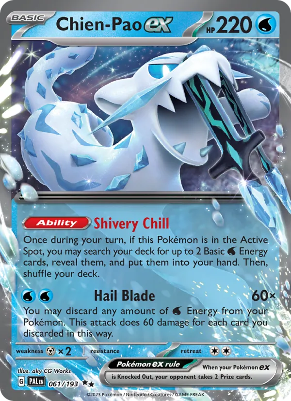 Chien-Pao ex 061/193  - Holofoil SV02 Paldea Evolved - Double Rare