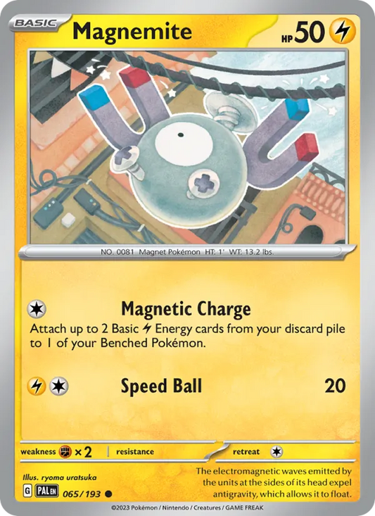 Magnemite 065/193  - Reverse Holofoil SV02 Paldea Evolved - Common