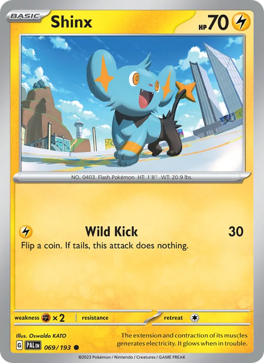 Shinx 069/193  - Reverse Holofoil SV02 Paldea Evolved - Common