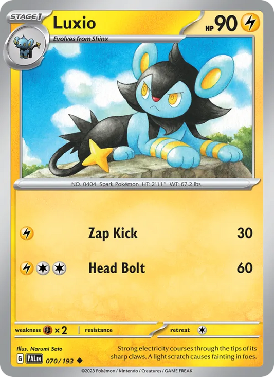 Luxio 070/193  - Reverse Holofoil SV02 Paldea Evolved - Uncommon