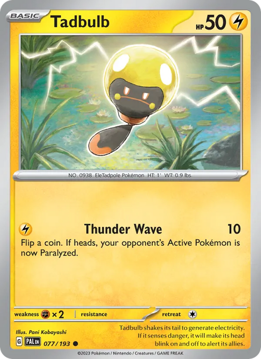 Tadbulb 077/193  - Reverse Holofoil SV02 Paldea Evolved - Common