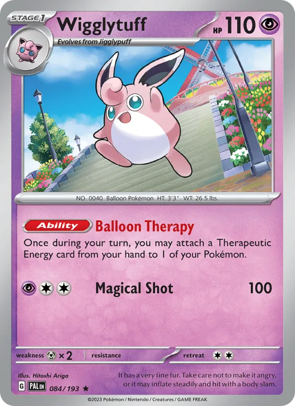Wigglytuff 084/193  - Reverse Holofoil SV02 Paldea Evolved - Rare