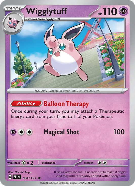 Wigglytuff 084/193  - Reverse Holofoil SV02 Paldea Evolved - Rare