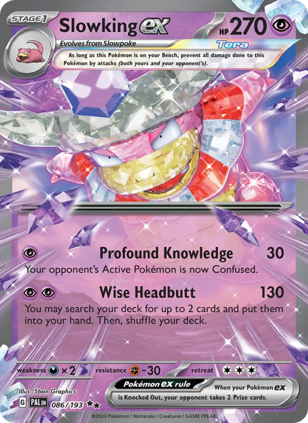 Slowking ex 086/193  - Holofoil SV02 Paldea Evolved - Double Rare