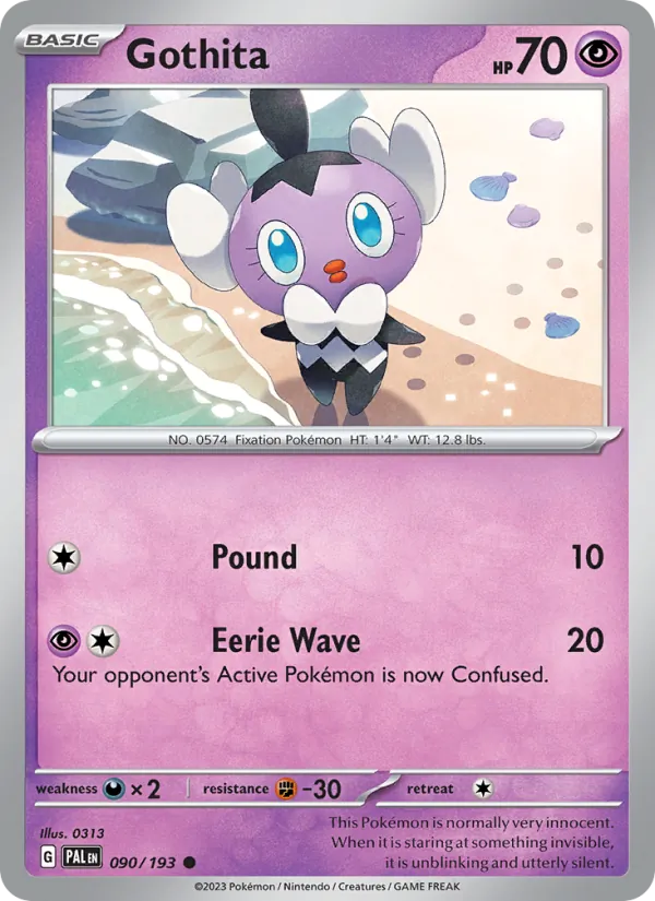 Gothita 090/193  - Reverse Holofoil SV02 Paldea Evolved - Common