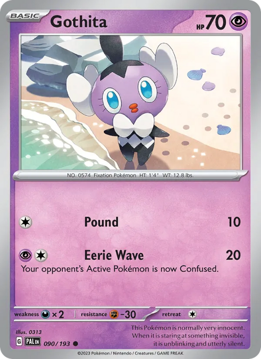 Gothita 090/193  - Reverse Holofoil SV02 Paldea Evolved - Common