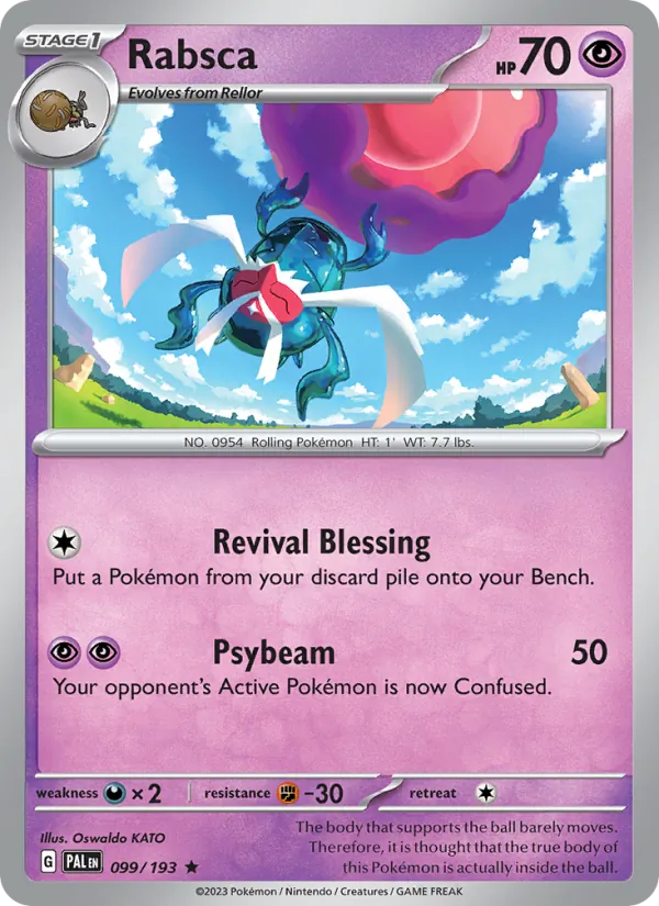 Rabsca 099/193  - Reverse Holofoil SV02 Paldea Evolved - Rare