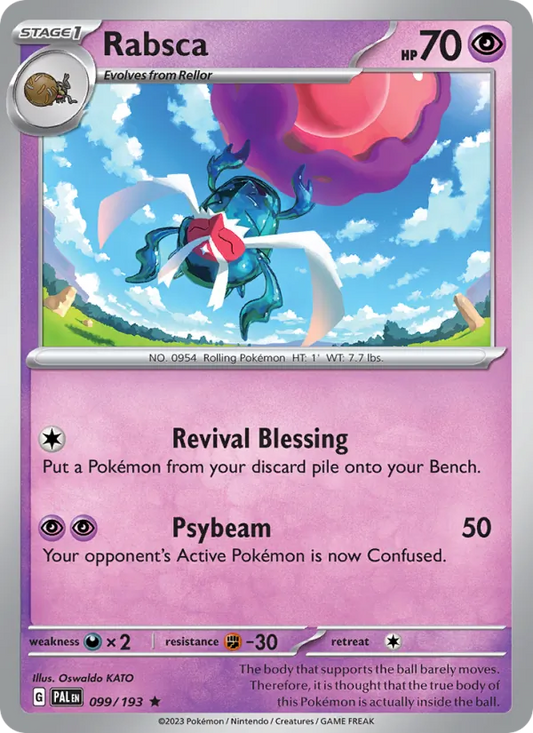 Rabsca 099/193  - Reverse Holofoil SV02 Paldea Evolved - Rare