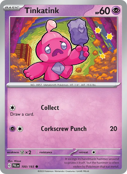 Tinkatink 100/193  - Reverse Holofoil SV02 Paldea Evolved - Common