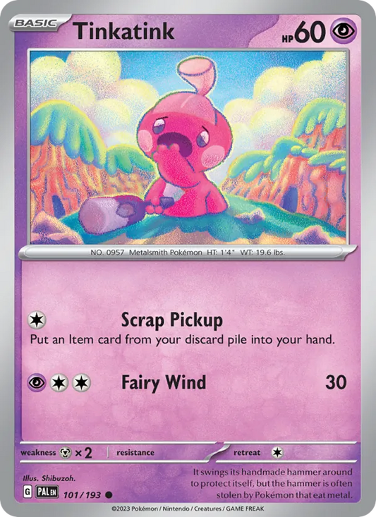 Tinkatink 101/193  - Reverse Holofoil SV02 Paldea Evolved - Common