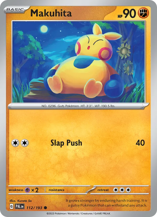 Makuhita 112/193  - Reverse Holofoil SV02 Paldea Evolved - Common