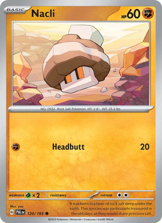 Nacli 120/193  - Reverse Holofoil SV02 Paldea Evolved - Common