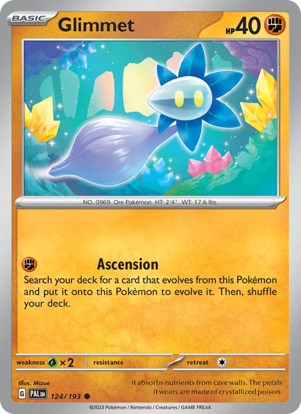 Glimmet 124/193  - Reverse Holofoil SV02 Paldea Evolved - Common