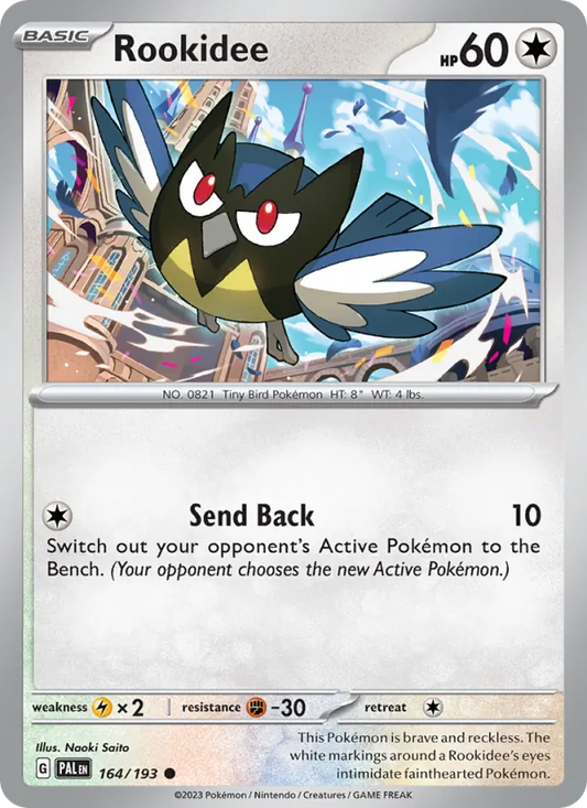 Rookidee 164/193  - Reverse Holofoil SV02 Paldea Evolved - Common