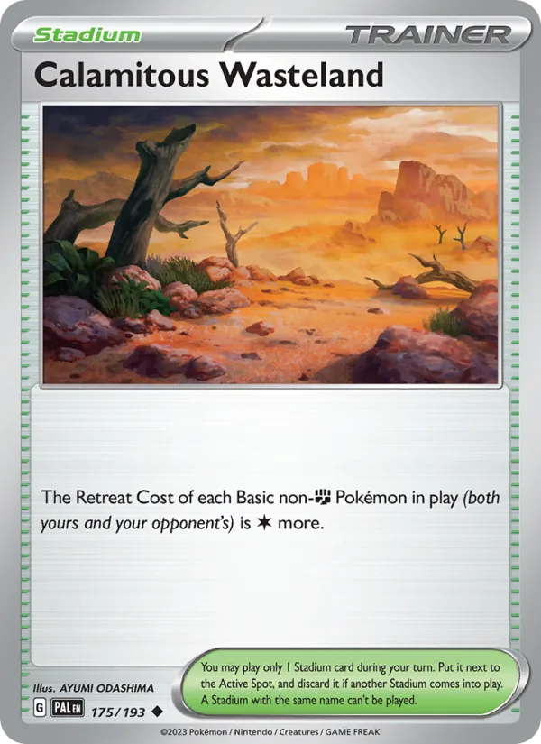 Calamitous Wasteland 175/193  - Reverse Holofoil SV02 Paldea Evolved - Uncommon