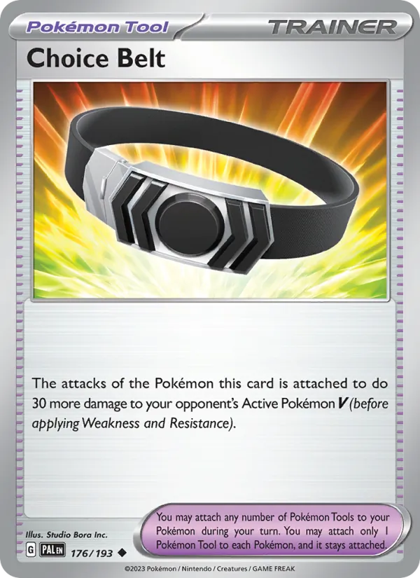 Choice Belt 176/193  - Reverse Holofoil SV02 Paldea Evolved - Uncommon