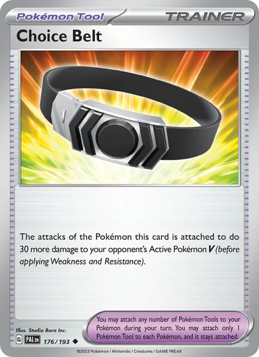 Choice Belt 176/193  - Reverse Holofoil SV02 Paldea Evolved - Uncommon