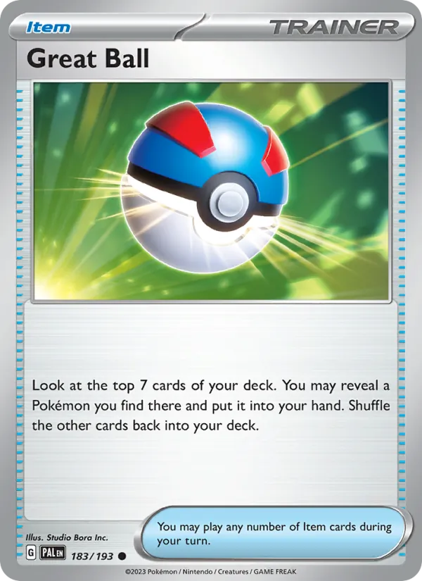 Great Ball 183/193  - Reverse Holofoil SV02 Paldea Evolved - Common