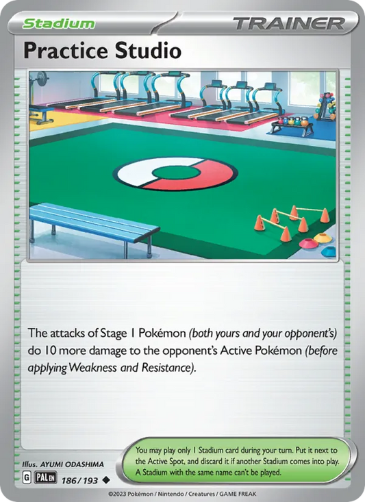 Practice Studio 186/193  - Reverse Holofoil SV02 Paldea Evolved - Uncommon