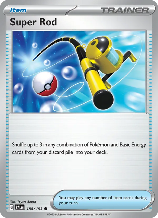 Super Rod 188/193  - Reverse Holofoil SV02 Paldea Evolved - Common