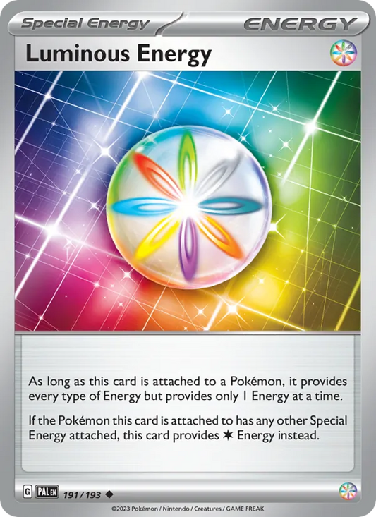 Luminous Energy 191/193  - Reverse Holofoil SV02 Paldea Evolved - Uncommon