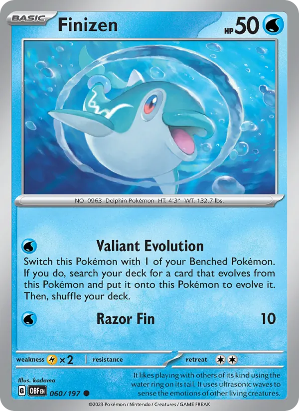 Finizen 060/197  - Reverse Holofoil SV03 Obsidian Flames - Common